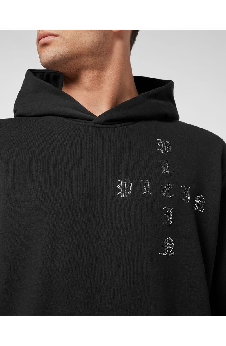PHILIPP PLEIN Hoodie Sweatshirt Gothic Plein Men, Alternate, color, Black