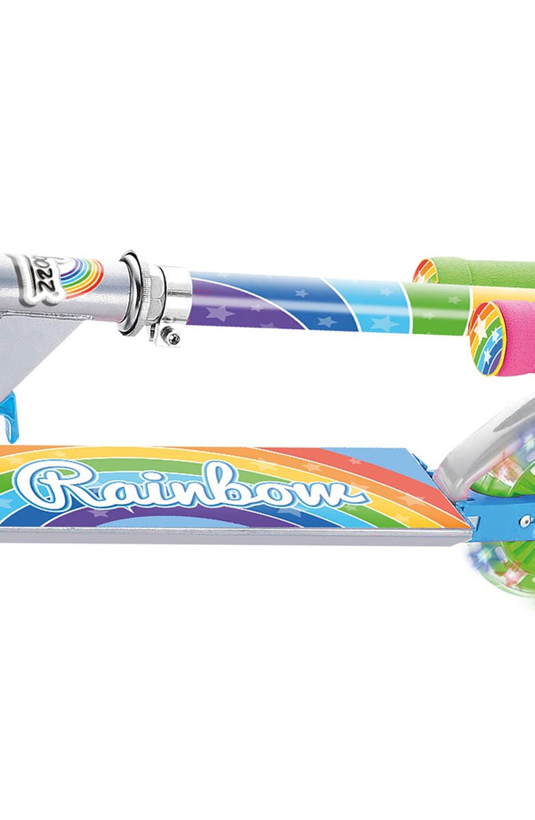 Ozbozz Rainbow Foldable Scooter, Light Up Wheels, Ages 5 And Up, Alternate, color, Multicolored