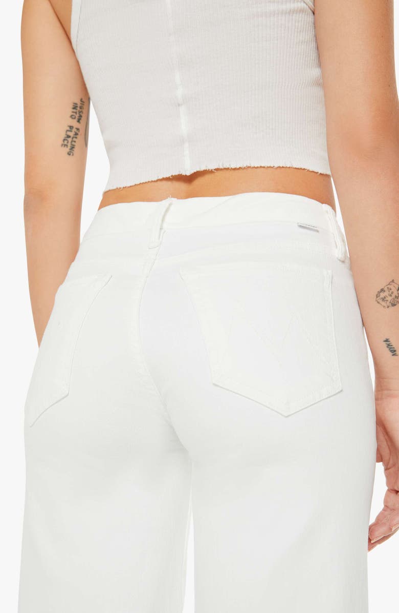 MOTHER Lil' Roller Frayed Wide Leg Jeans, Alternate, color, Fairest Of Them All