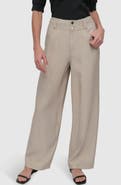 DKNY Crinkle High Waist Wide Leg Pants
