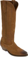 Golden Goose Wish Star Engraved Suede Western Boot