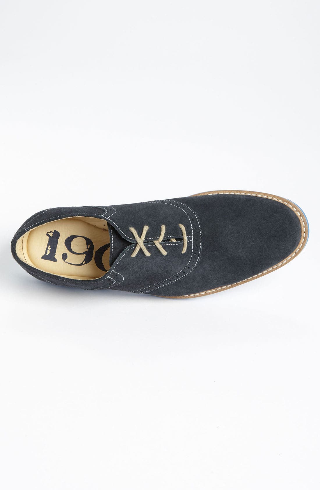 'Saddle Up' Saddle Shoe, Alternate, color, NAVY SUEDE/ LIGHT BLUE