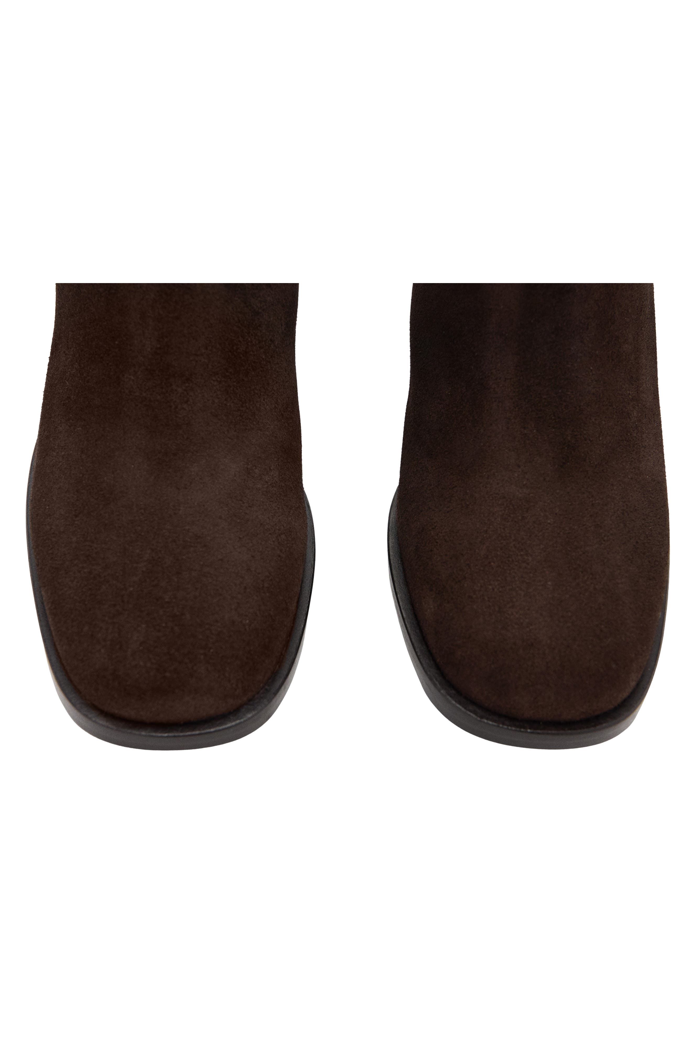 MANGO Suede Tall Boot, Alternate, color, Chocolate