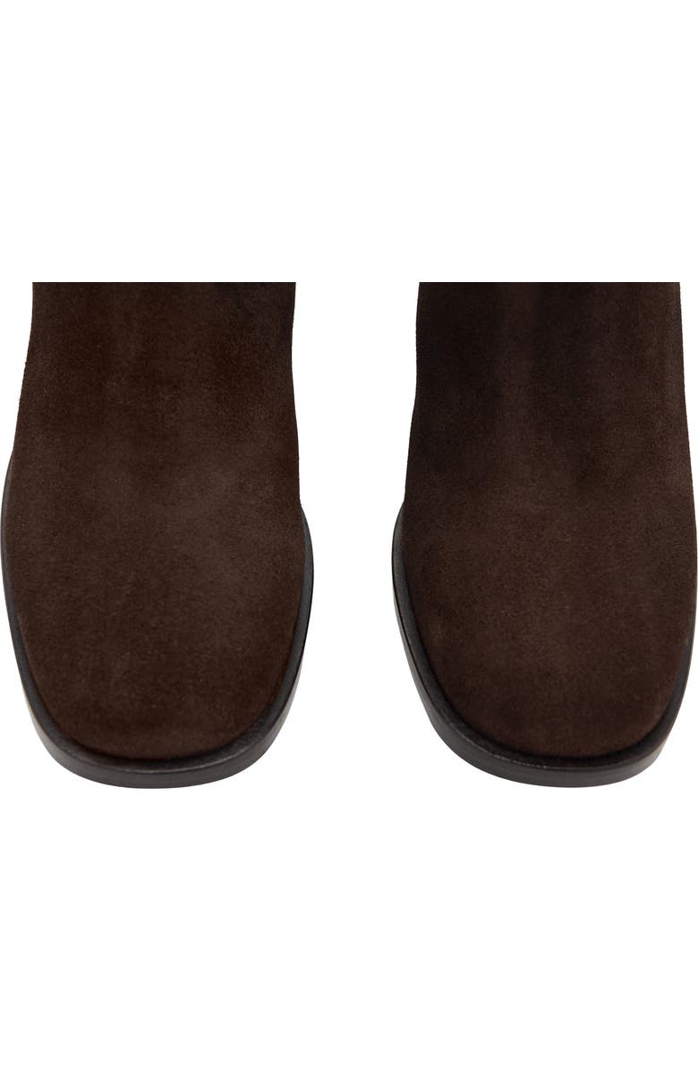 MANGO Suede Tall Boot, Alternate, color, Chocolate