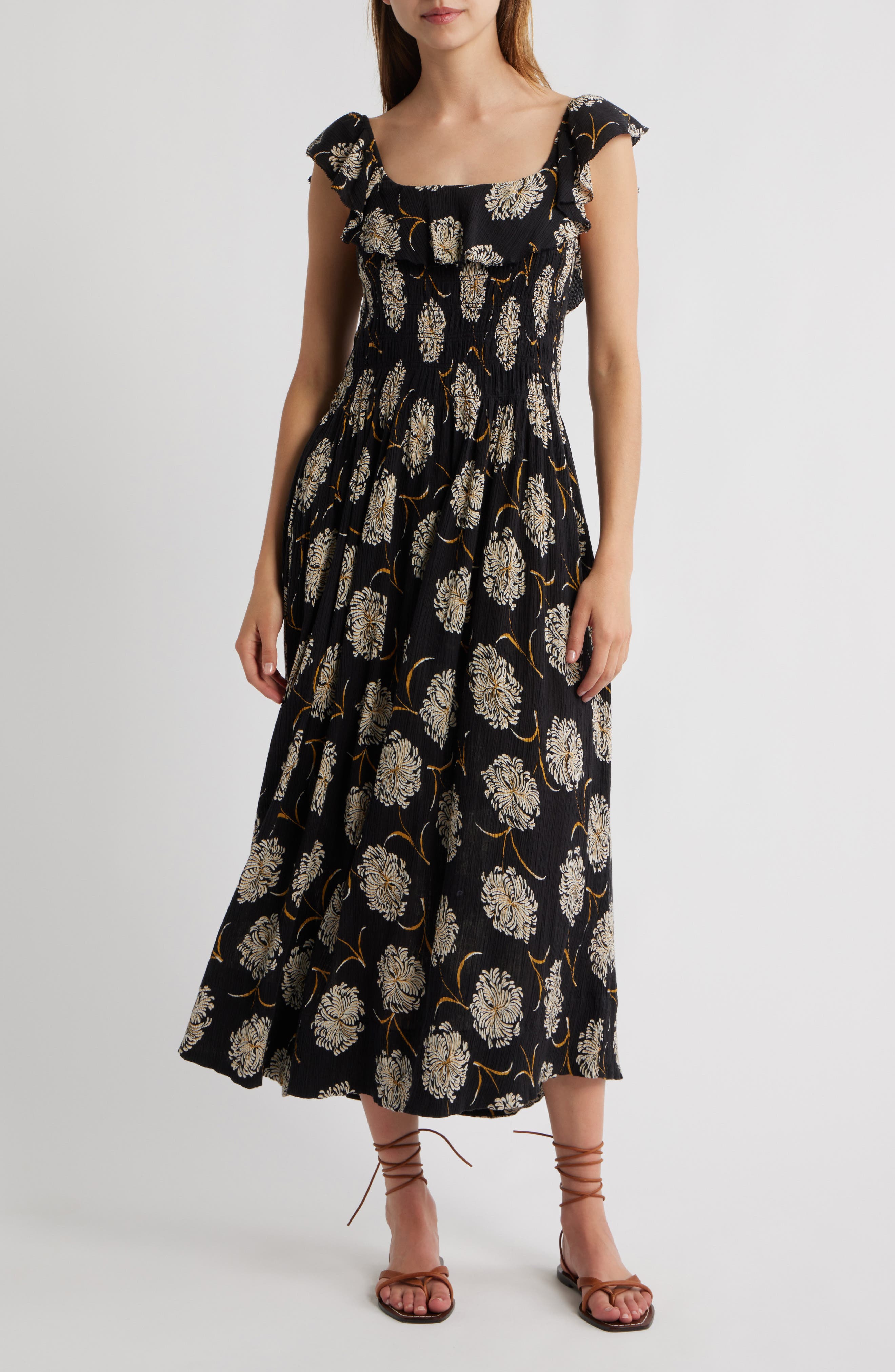 THE GREAT. The Havana Print Maxi Dress