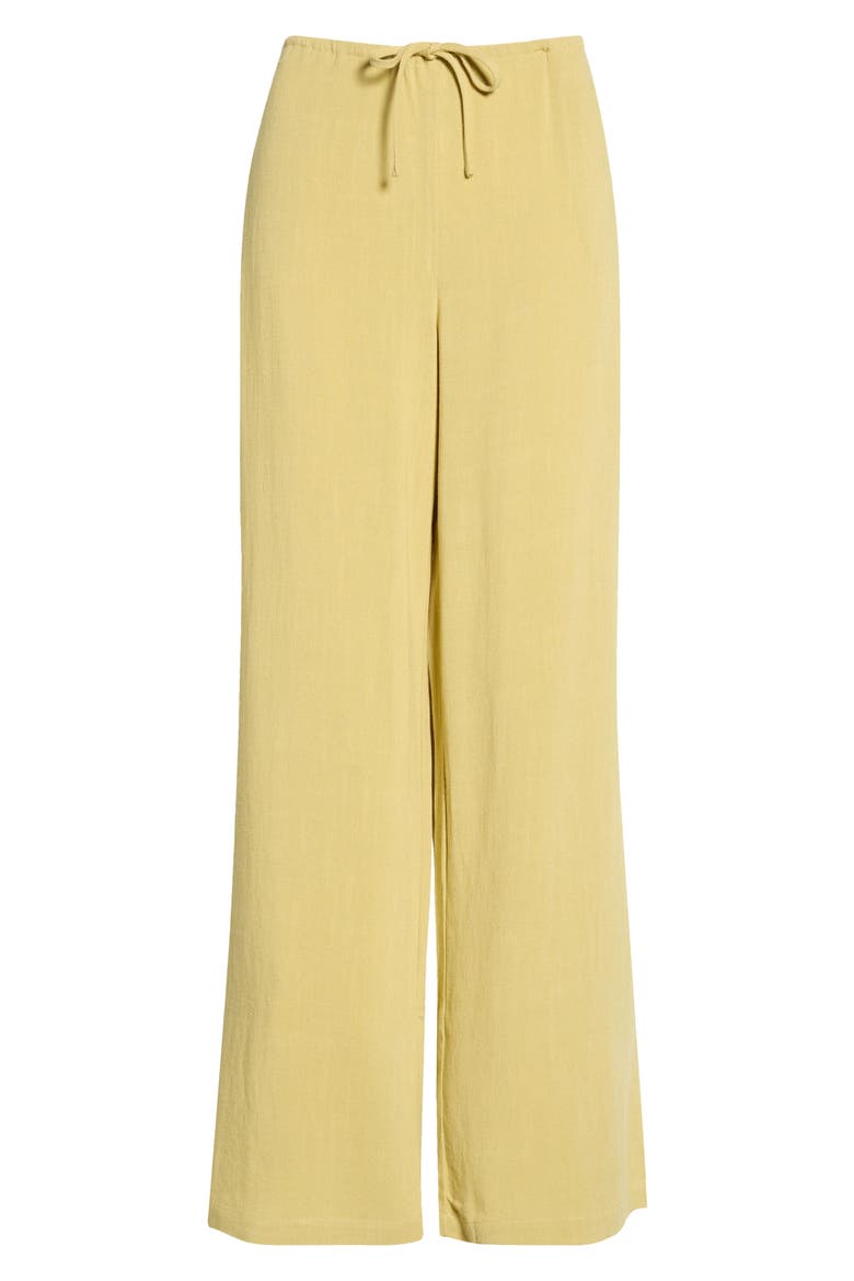 Milla Tie Waist Wide Leg Pants, Alternate, color, GREEN
