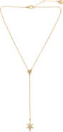 AllSaints Faux Pearl Star Charm Y-Necklace