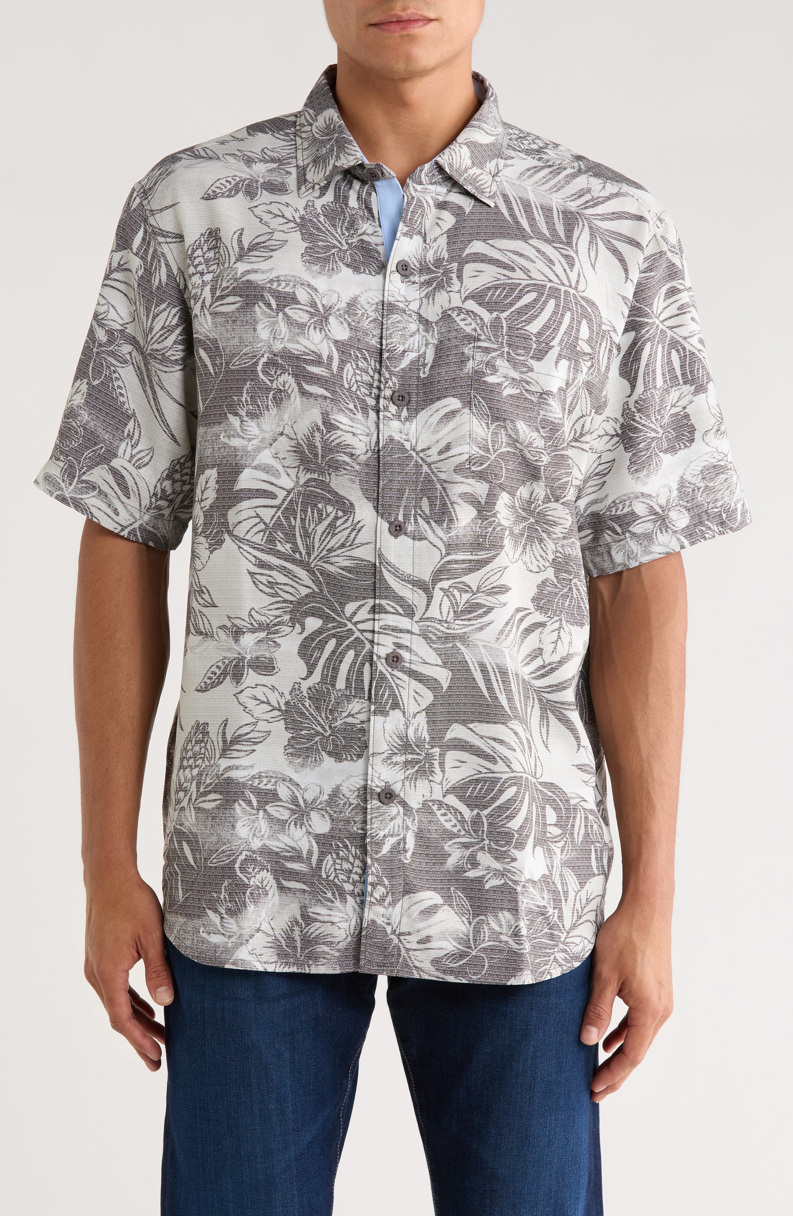 Tommy Bahama Coconut Point Ocean Escape Short Sleeve Button-Up Shirt