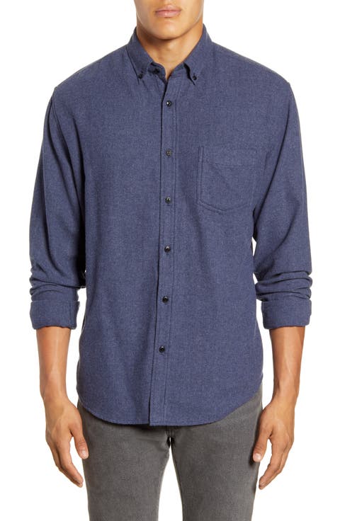 Runson Slim Fit Flannel Button-Down Shirt