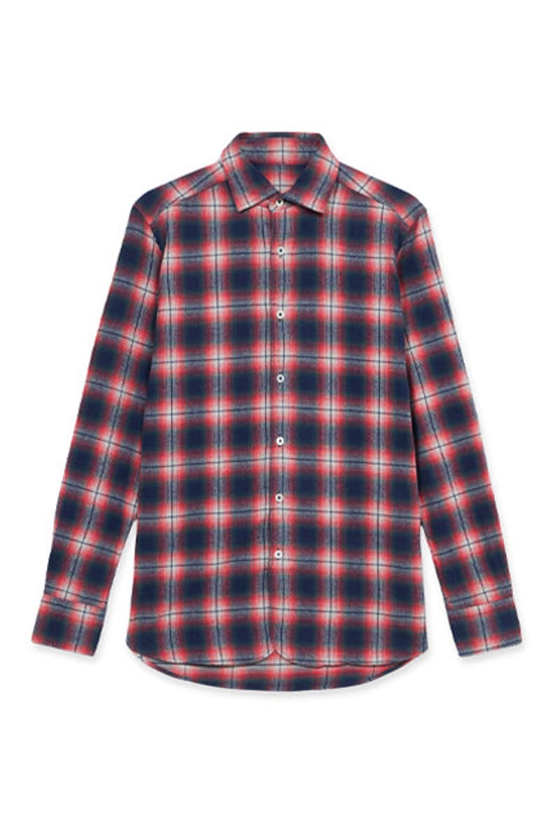 Check Flannel Shirt, Main, color, Red