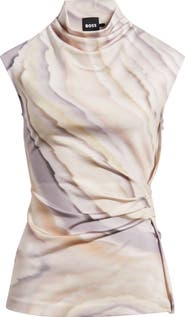 BOSS Erocis Print Sleeveless Top