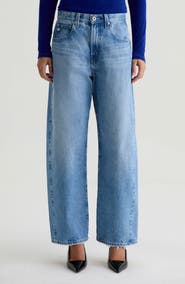 AG Hattie High Waist Ankle Wide Barrel Leg Jeans