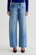 AG Hattie High Waist Ankle Wide Barrel Leg Jeans