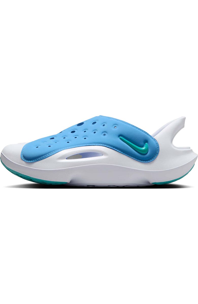 Nike Kids' Aquaswoosh Water Friendly Clog, Alternate, color, Blue/ White/ Dusty Cactus