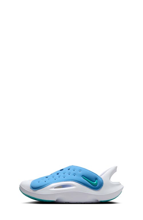 Nike Kids' Aquaswoosh Water Friendly Clog In Blue/white/dusty Cactus