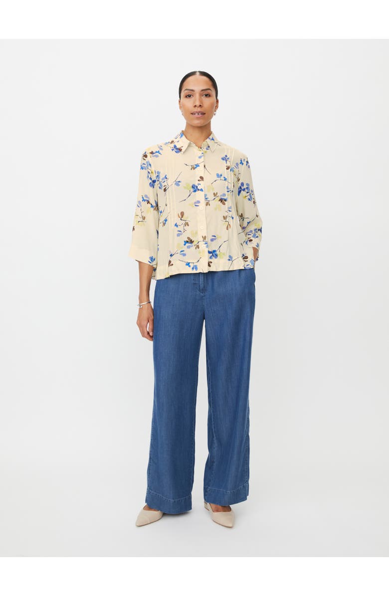 Masai Copenhagen MaIbilisan Floral Print Blouse, Alternate, color, Fog