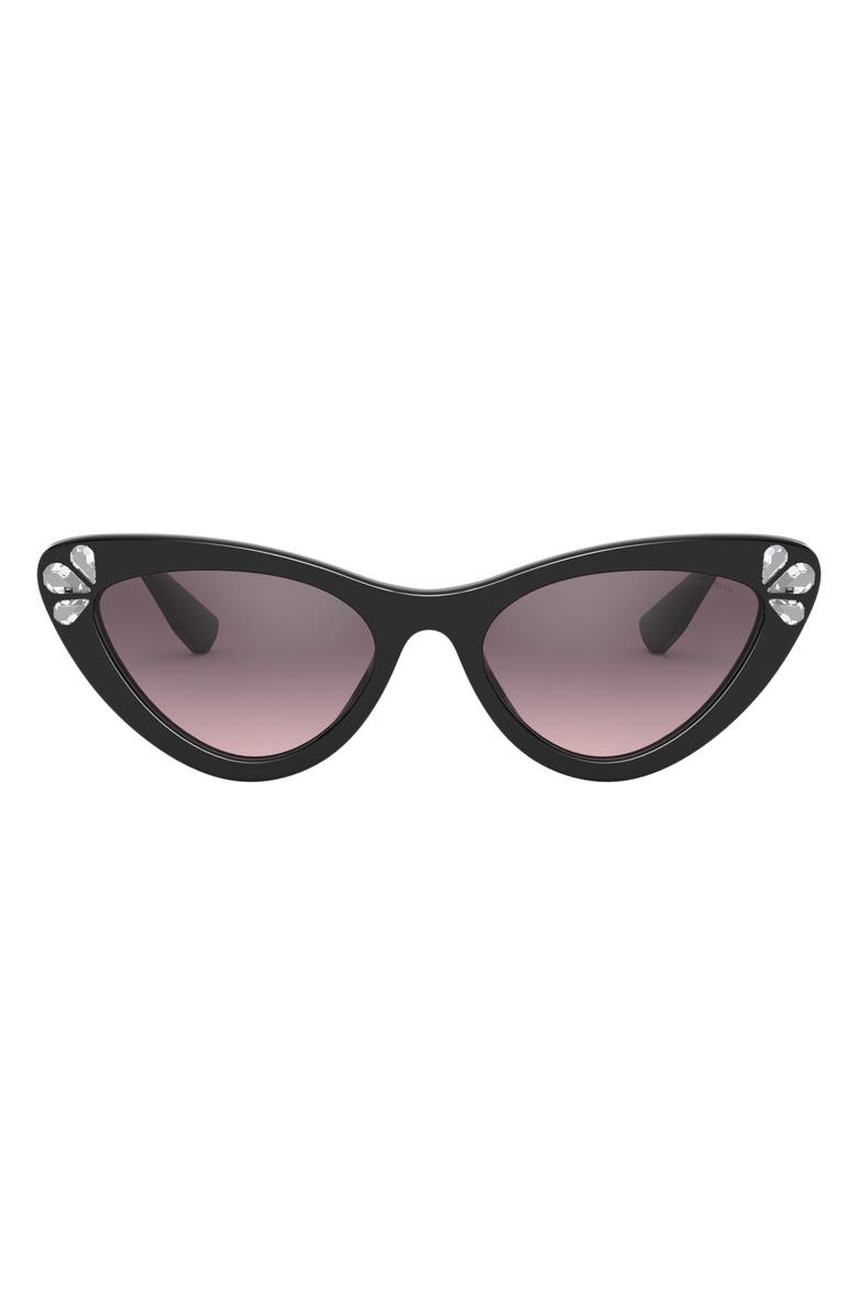 Miu Miu 55mm Butterfly Cat Eye Sunglasses, Main, color,