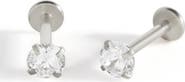 Mint & Lily Crystal Sleeper Flatback Studs | 18g