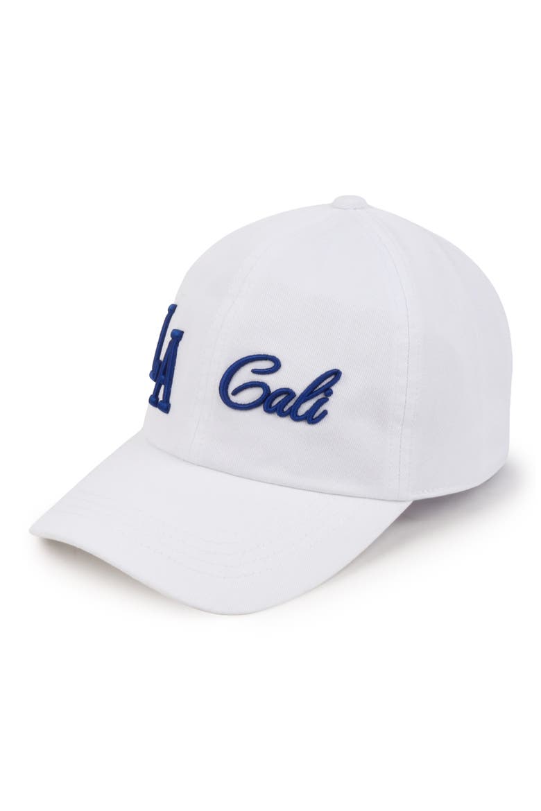 LA Cali Baseball Cap, Alternate, color, WHITE