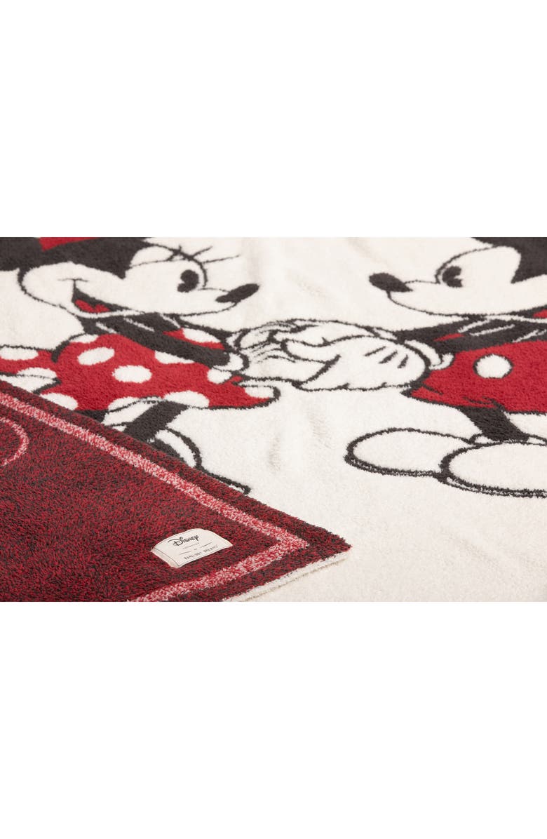 Barefoot Dreams<sup>®</sup> CozyChic<sup>™</sup> Classic Disney<sup>®</sup> Mickey & Minnie Blanket, Alternate, color, Cream Multi