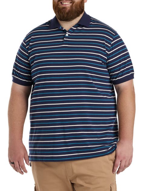 Big & Tall Multi-Stripe Polo Shirt