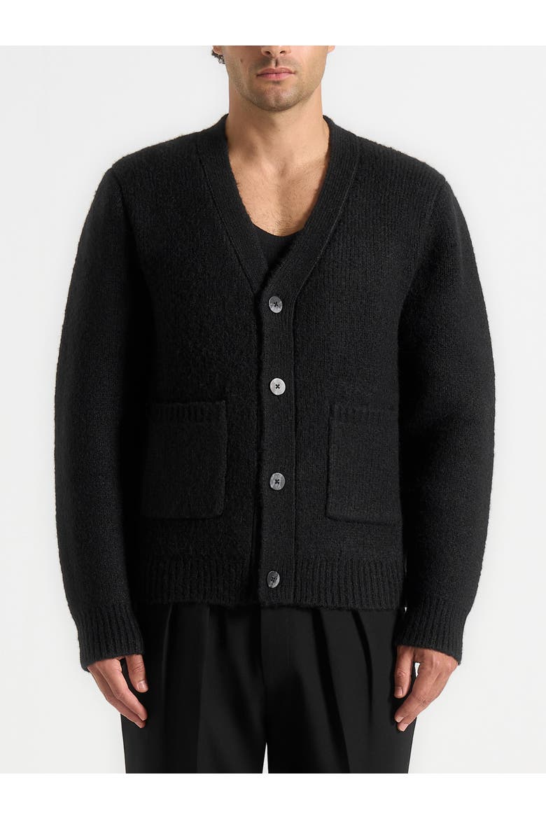 Wool Knit Cardigan, Alternate, color, Black