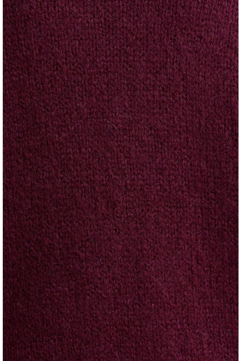 Dolman Sleeve Turtleneck Sweater, Alternate, color, WINE
