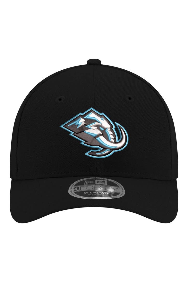 Men's New Era  Black Utah Mammoth COOLERA 9FORTY M-Crown Adjustable Hat, Alternate, color, Black