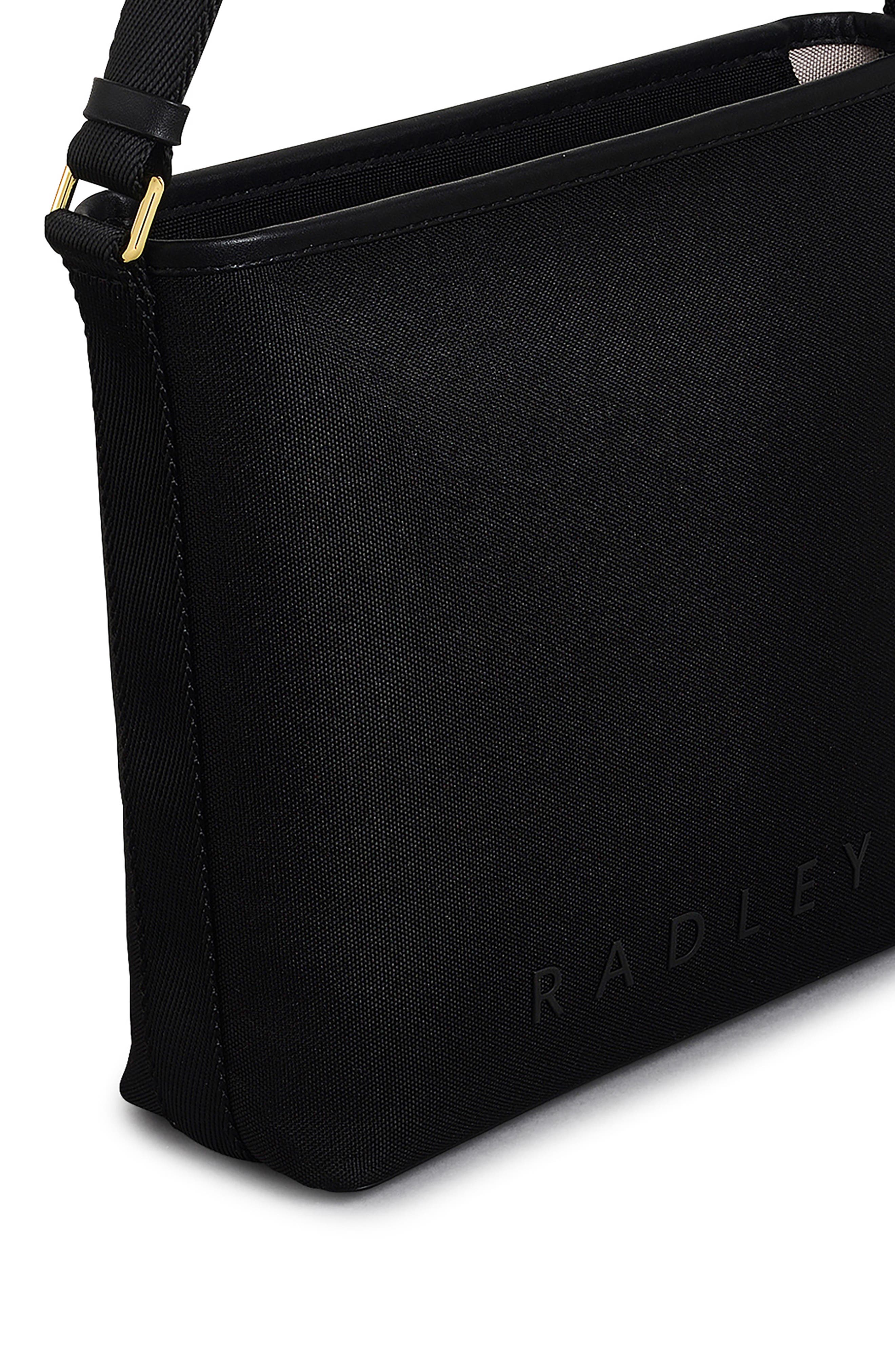 Radley Medium Addison Lane Recycled Polyester Crossbody Bag, Alternate, color, Black