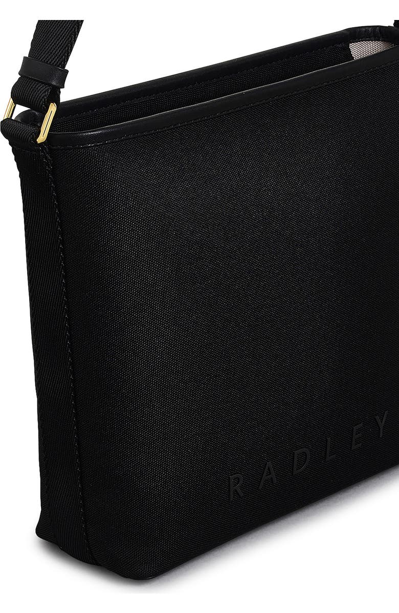 Radley Medium Addison Lane Recycled Polyester Crossbody Bag, Alternate, color, Black