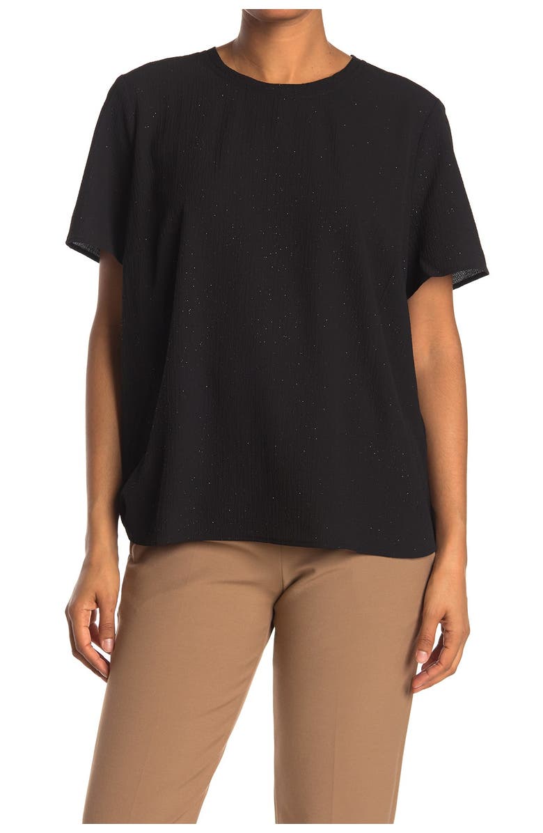 VERO MODA Aya Short Sleeve Zip Top, Main, color, 