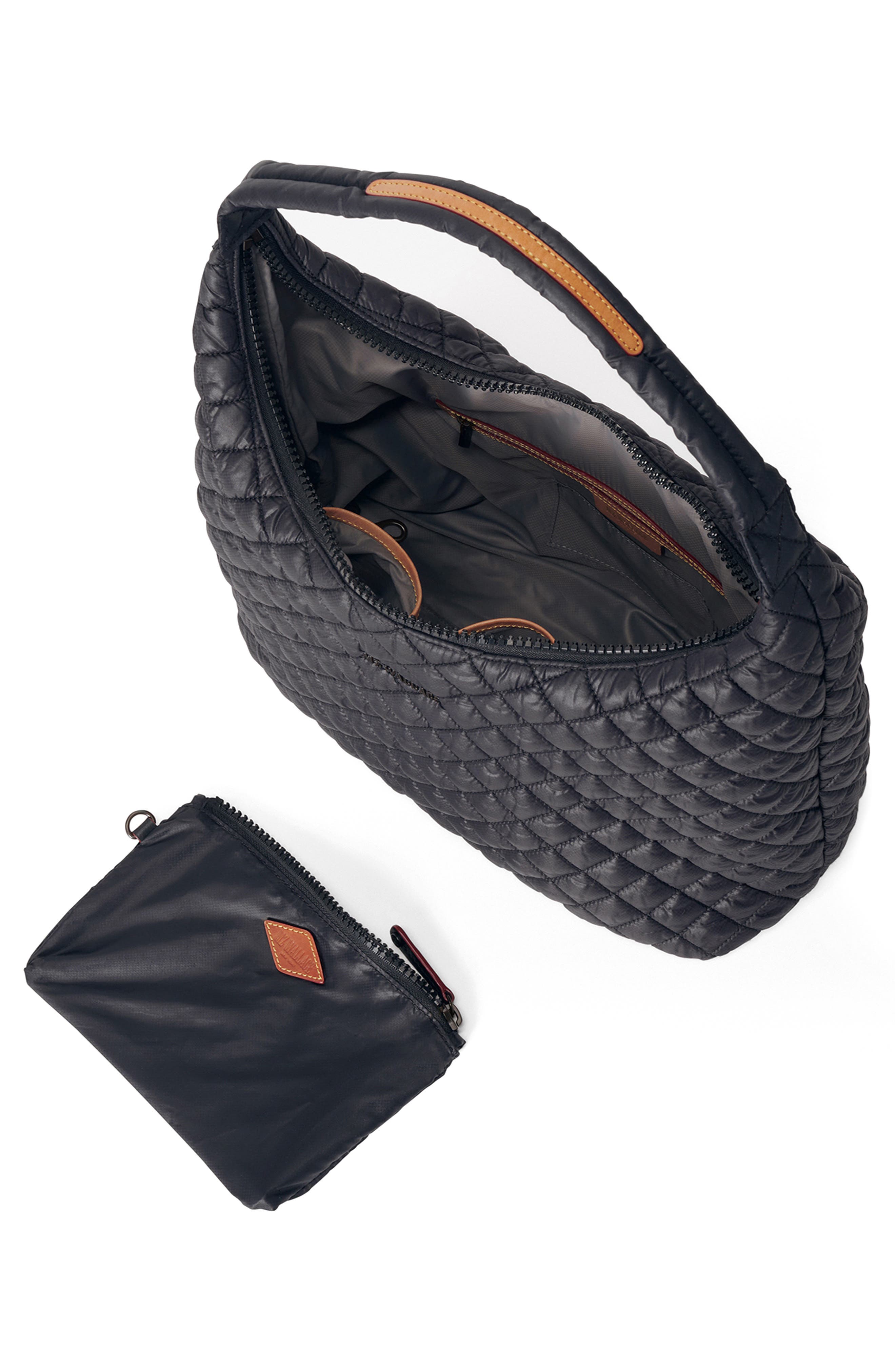 MZ Wallace Large Metro Shoulder Bag, Alternate, color, Black