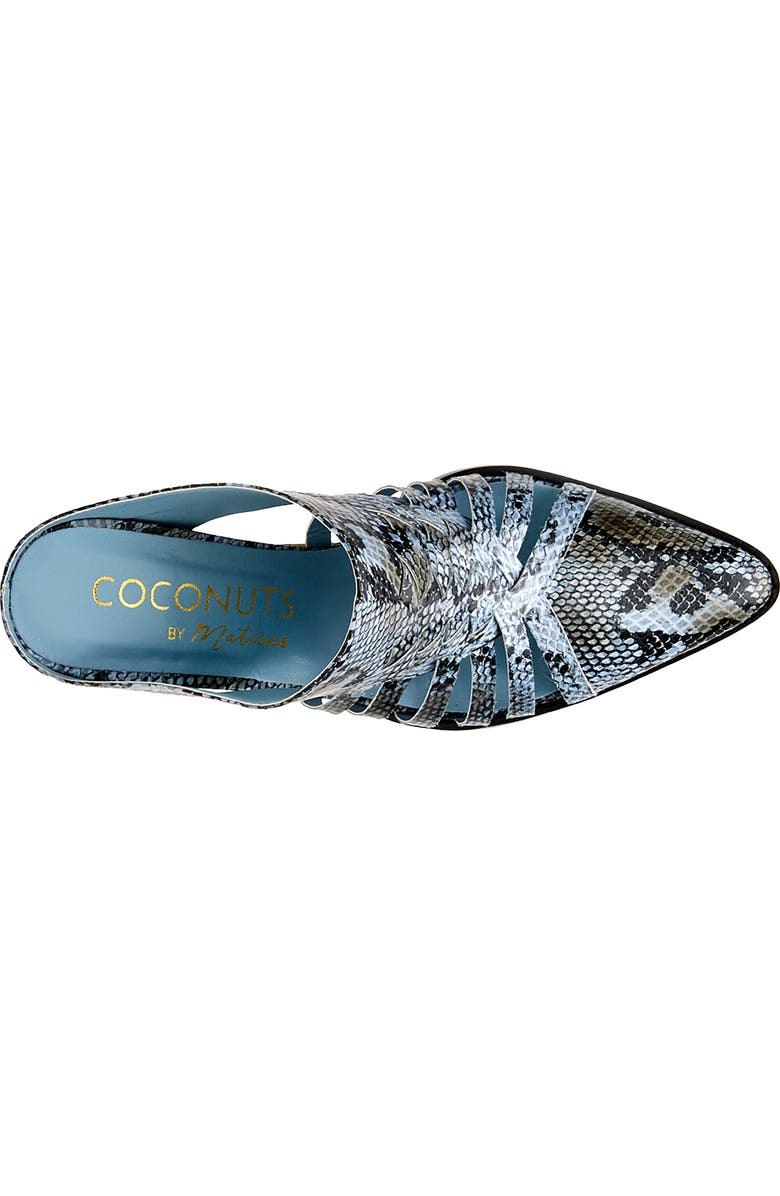 Coconuts by Matisse Gold Coast Snake Embossed Woven Mule, Alternate, color,