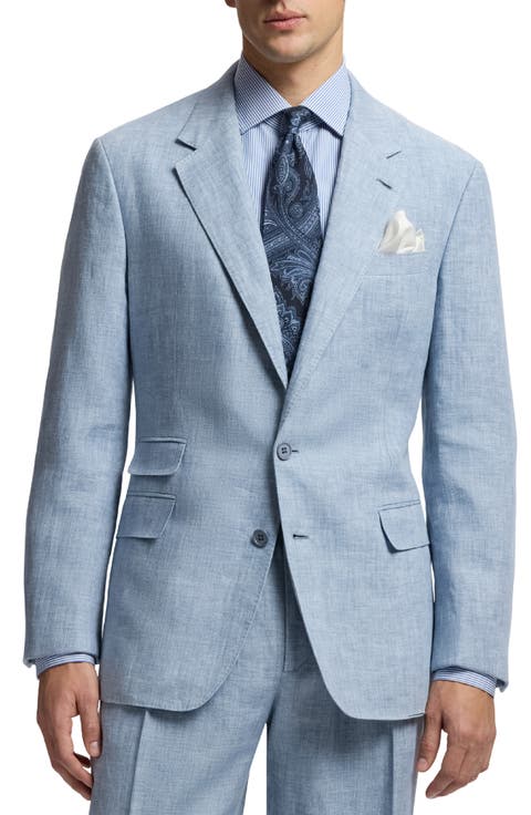 Glen Hand-Tailored Délavé Linen Blend Sport Coat