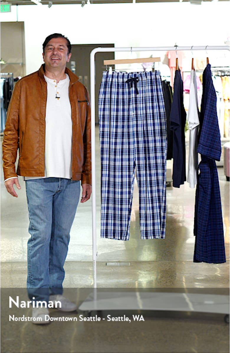 Saltwater Plaid Seersucker Pajama Pants, sales video thumbnail