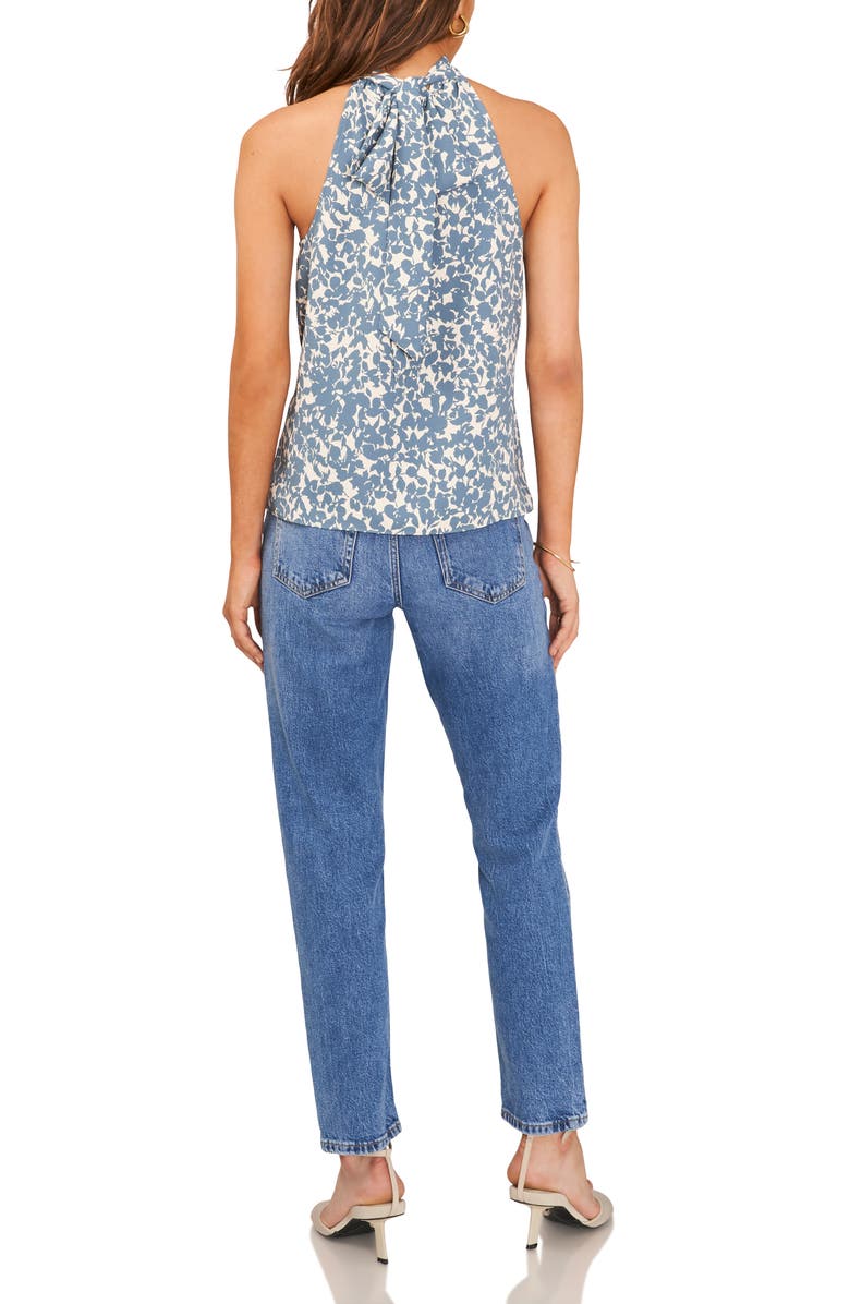 1.STATE Print Mock Neck Sleeveless Blouse, Alternate, color,