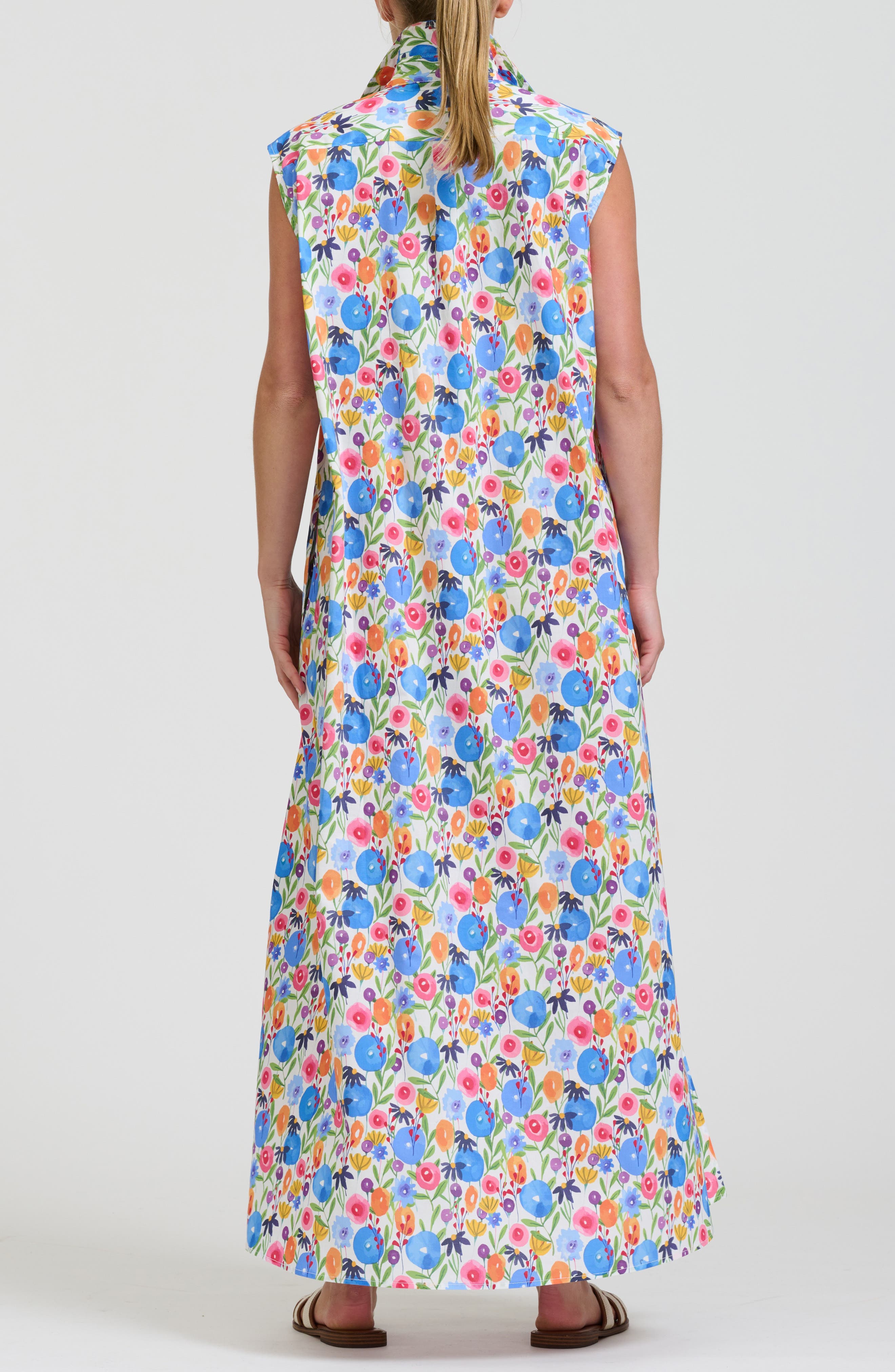 Sleeveless Tie Waist Shirtdress - image 2