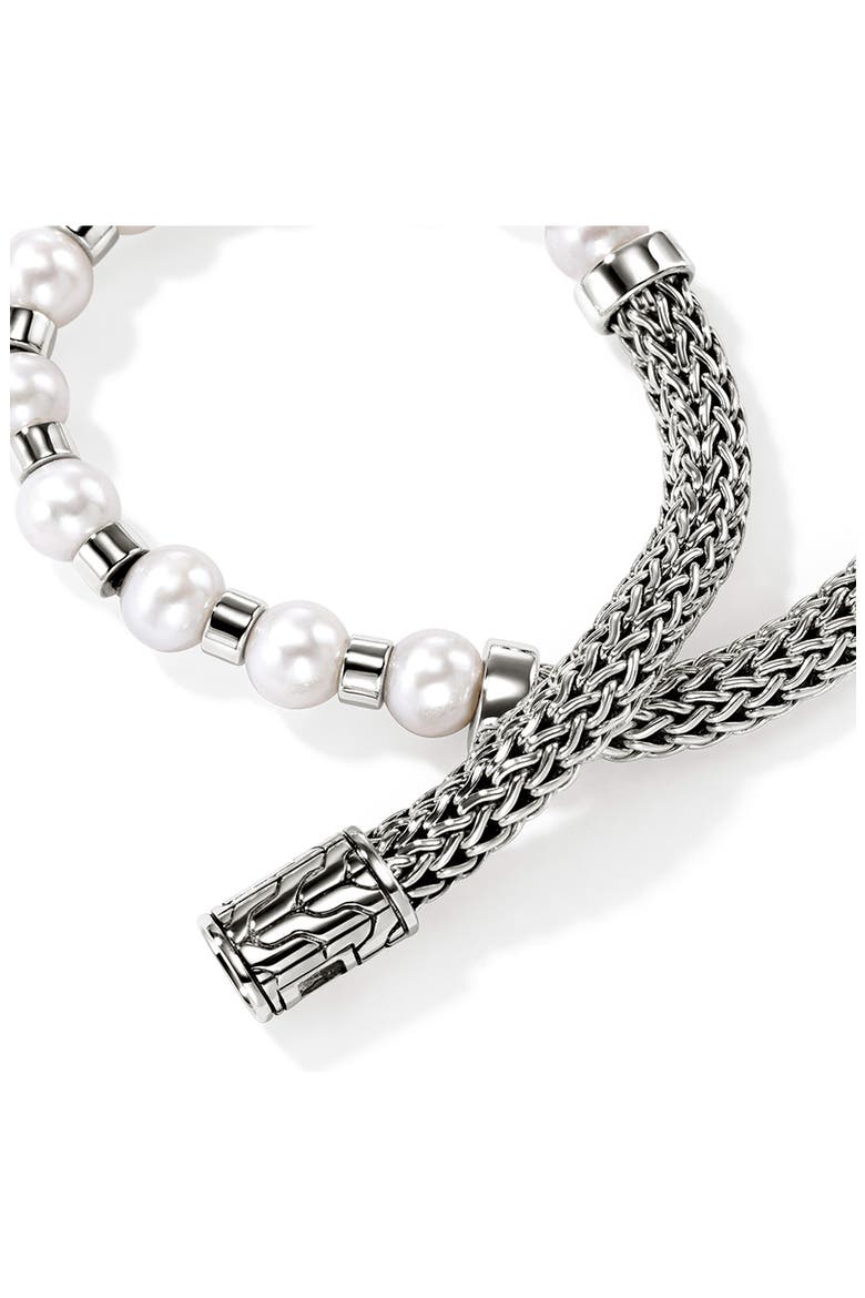 JH Essential Pearl Bracelet, Sterling Silver, Alternate, color, SILVER