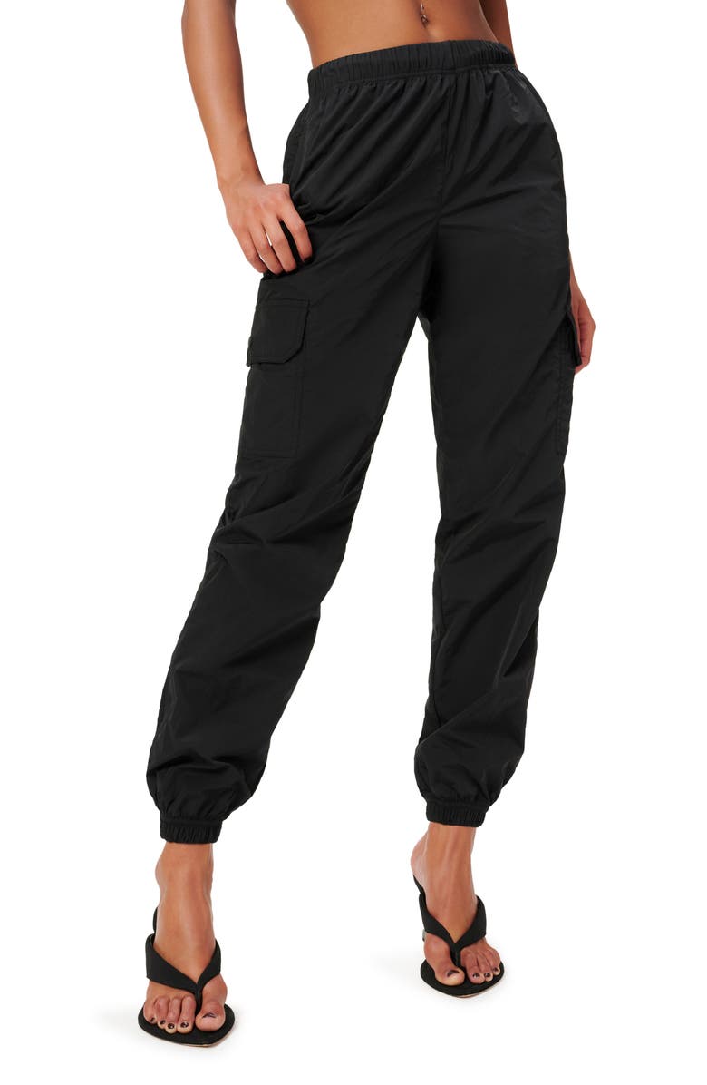 Good American Essential Cargo Pants, Main, color, 