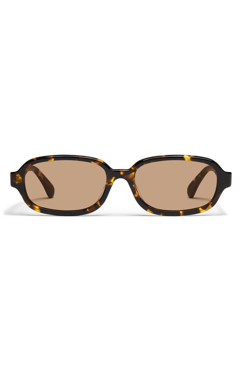 QUAY Could Never 35mm Square Sunglasses, Main, color, Tort Yellow/ Tan