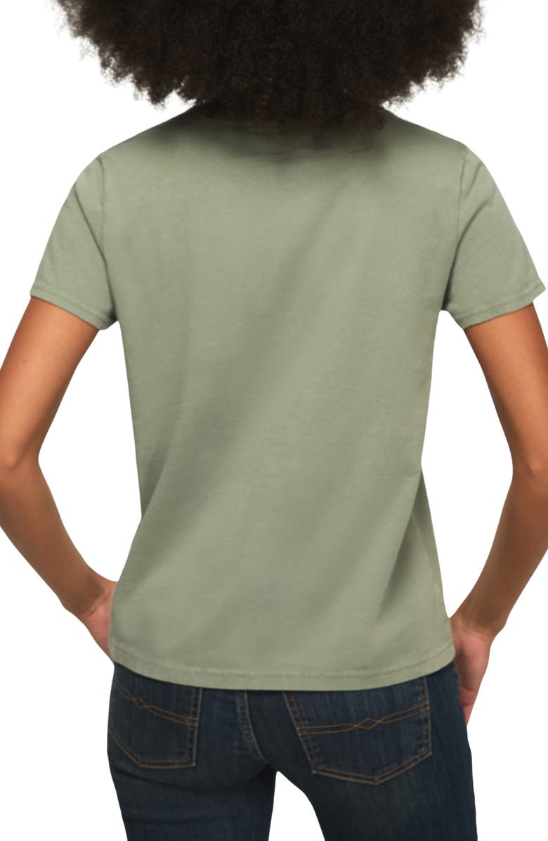 Lucky Brand Flower Bunch Cotton Graphic T-Shirt, Alternate, color, Chinois Green