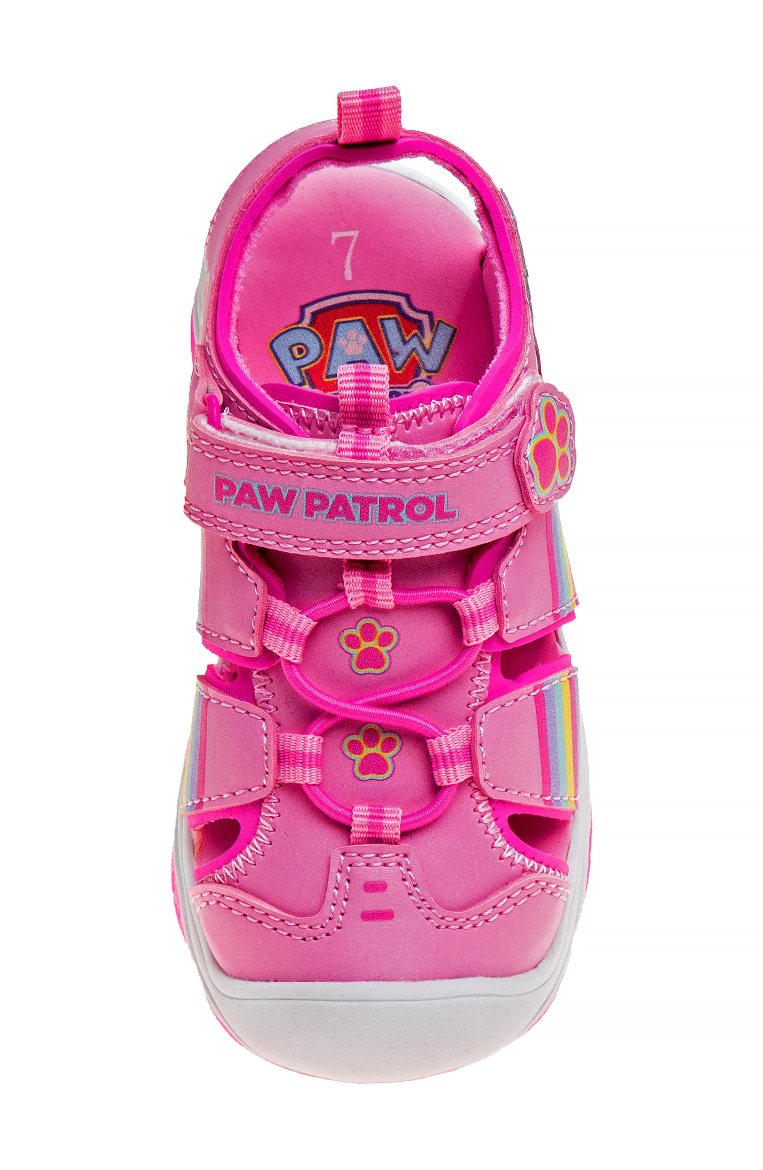 JOSMO x Paw Patrol<sup>®</sup> Kids' Skye & Everest Fisherman Sandal, Alternate, color, Pink