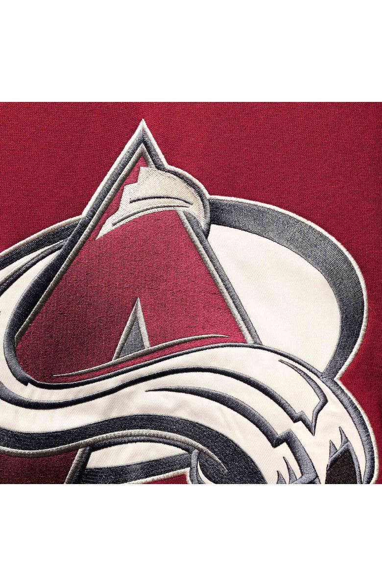 '47 Men's '47 Nathan MacKinnon Burgundy Colorado Avalanche Player Name & Number Lacer Pullover Hoodie, Alternate, color,