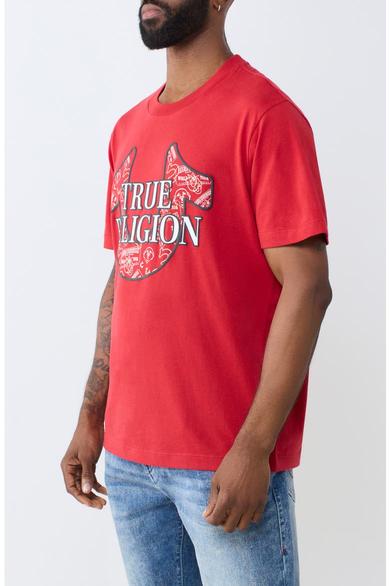 Horseshoe Graphic T-Shirt, Alternate, color, TRV RED