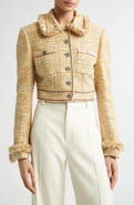Etro Crop Tweed Jacket