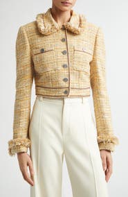 Etro Crop Tweed Jacket
