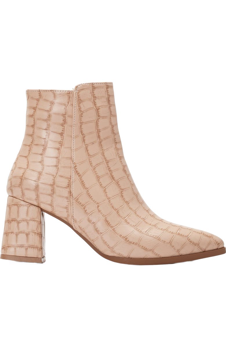 Forever & Always Shoes Lilith Croco Ankle Boots, Main, color, Cream Croco