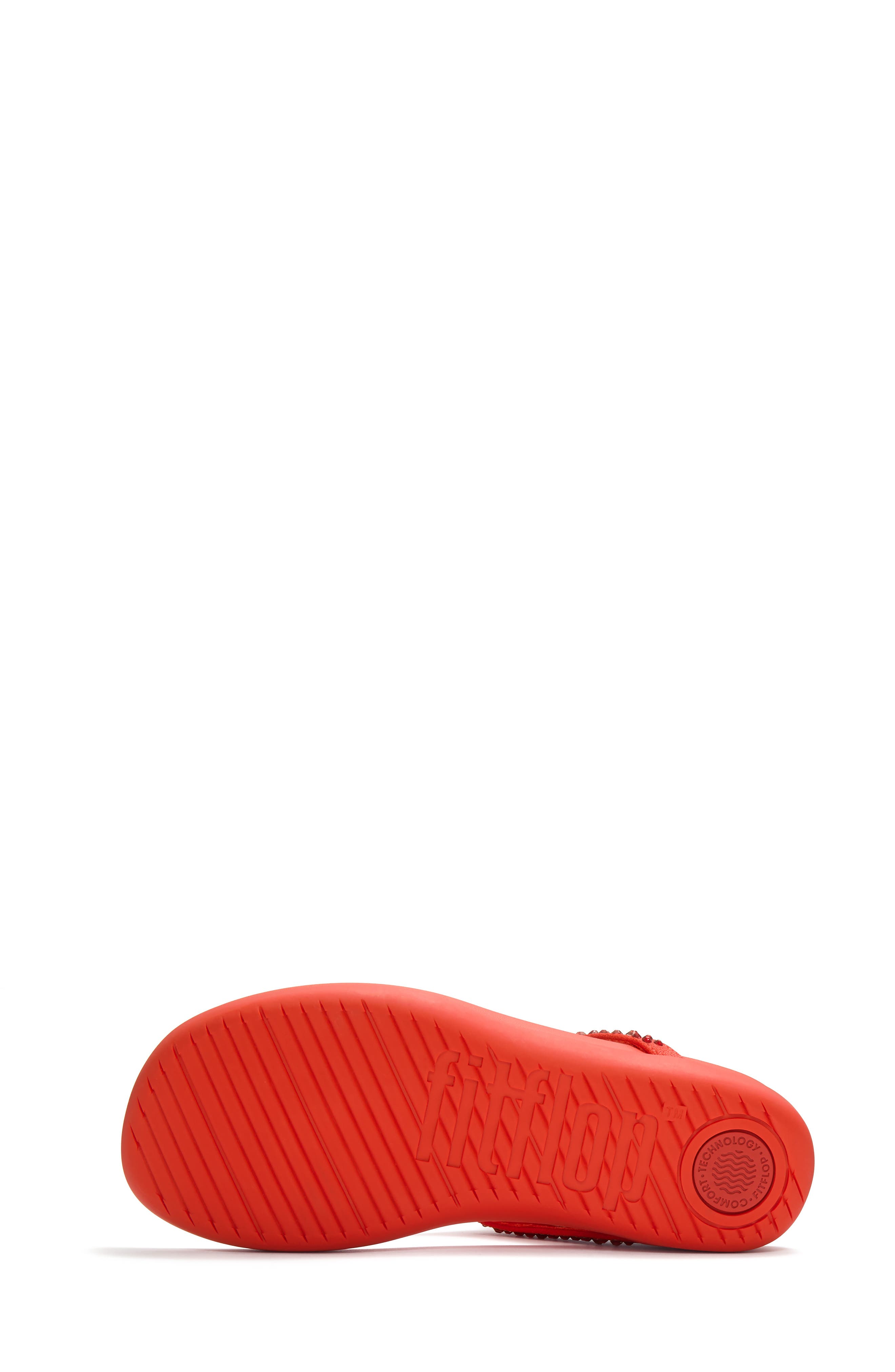 Solay Mixed Crystal Flip Flop, Alternate, color, CHERRY TOMATO