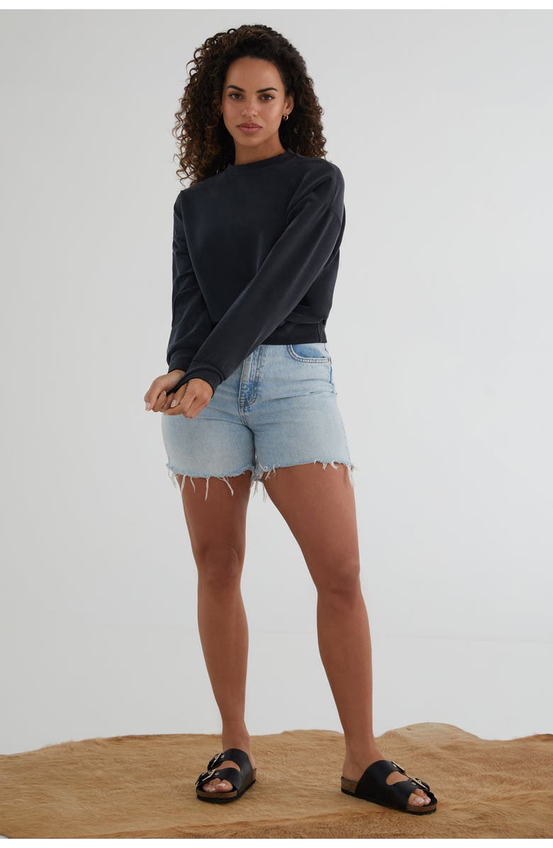 KADA The Cupro Power Pullover Sweatshirt, Alternate, color, Ink