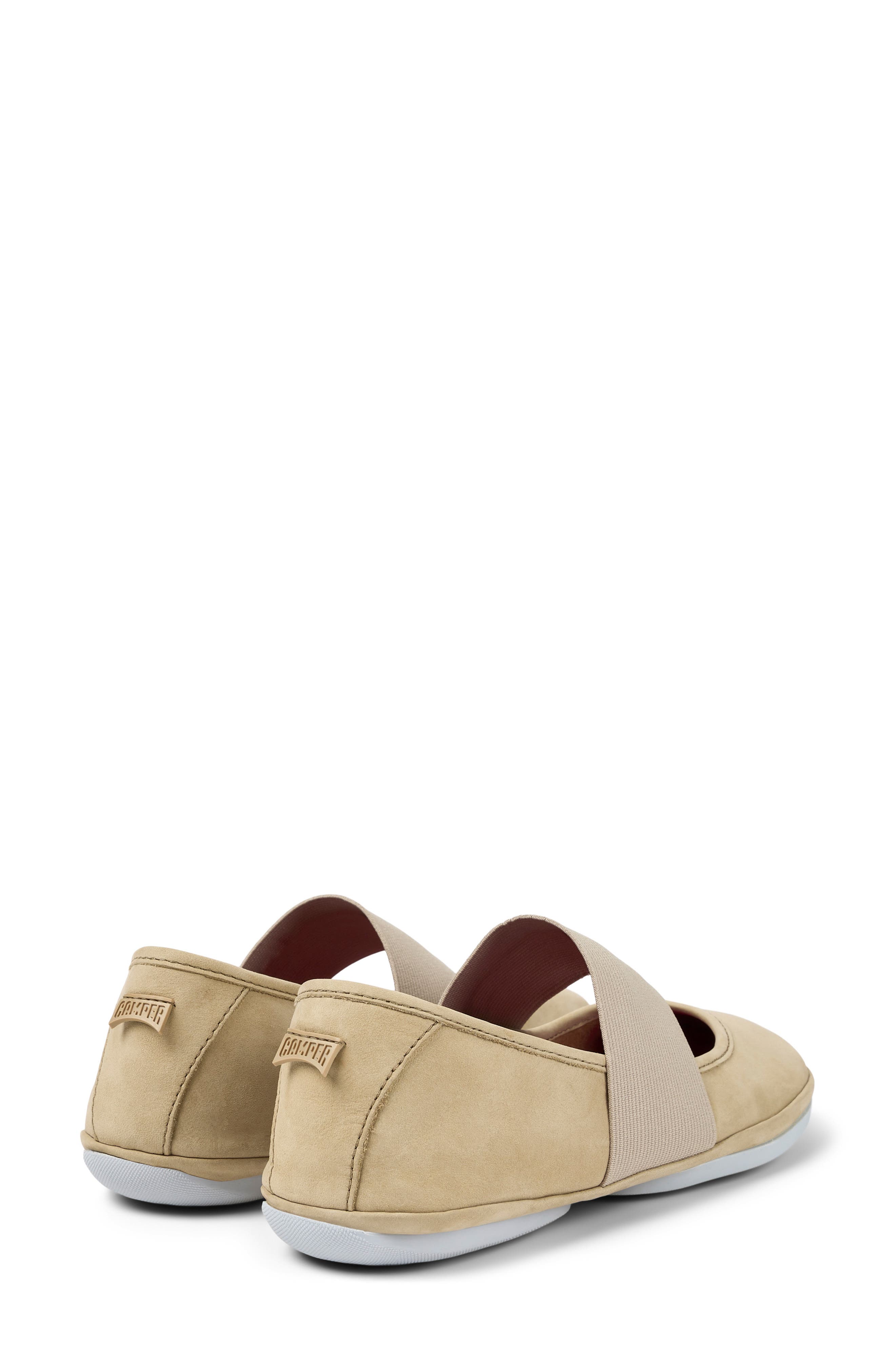 Right Nina Ballerina Flat, Alternate, color, MEDIUM BEIGE